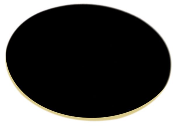 1 1/8" Laserable Black Brass Disc for 8MEM007