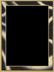 7" x 10" Black/Gold Brass Plated Steel Artist Plaque Plate