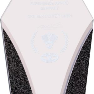 10 1/2" Diamond Designer Glass Award