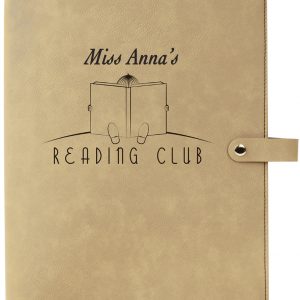 8 3/4" x 11" Light Brown Leatherette Book/Bible Cover with Snap Closure