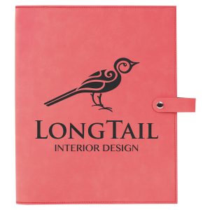 8 3/4" x 11" Pink Leatherette Book/Bible Cover with Snap Closure