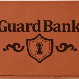 6 3/4" x 3 1/2" Rawhide Laserable Leatherette Checkbook Cover