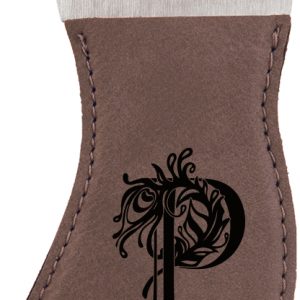 Gray Laserable Leatherette Foot Shaped Bottle Opener with Magnet