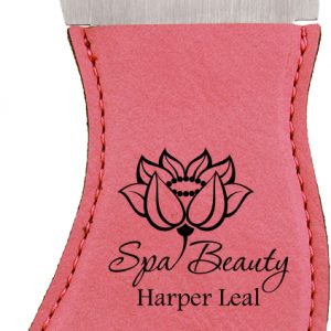 Pink Laserable Leatherette Foot Shaped Bottle Opener with Magnet