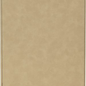 9" x 12" Light Brown Laserable Leatherette Plaque