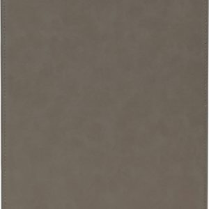 7" x 9" Gray Laserable Leatherette Plaque