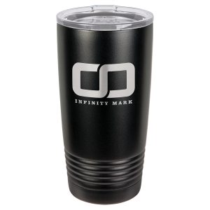 Polar Camel 20 oz. Black Ringneck Vacuum Insulated Tumbler w/Lid, no Silver Ring