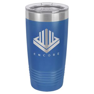 Polar Camel 20 oz. Royal Blue Ringneck Vacuum Insulated Tumbler w/Clear Lid