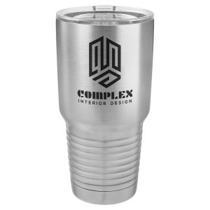 Polar Camel 30 oz. Stainless Steel Ringneck Vacuum Insulated Tumbler w/Clear Lid
