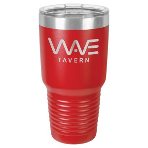 Polar Camel 30 oz. Red Ringneck Vacuum Insulated Tumbler w/Clear Lid