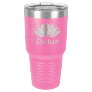 Polar Camel 30 oz. Pink Ringneck Vacuum Insulated Tumbler w/Clear Lid