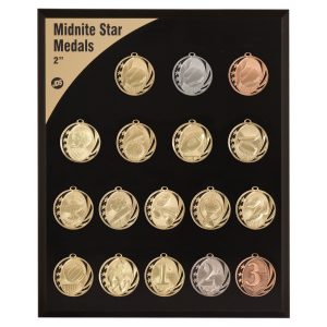 2" MidNite Star Medal Display Set
