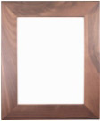 8 1/2" x 11" Genuine Walnut Picture Frame